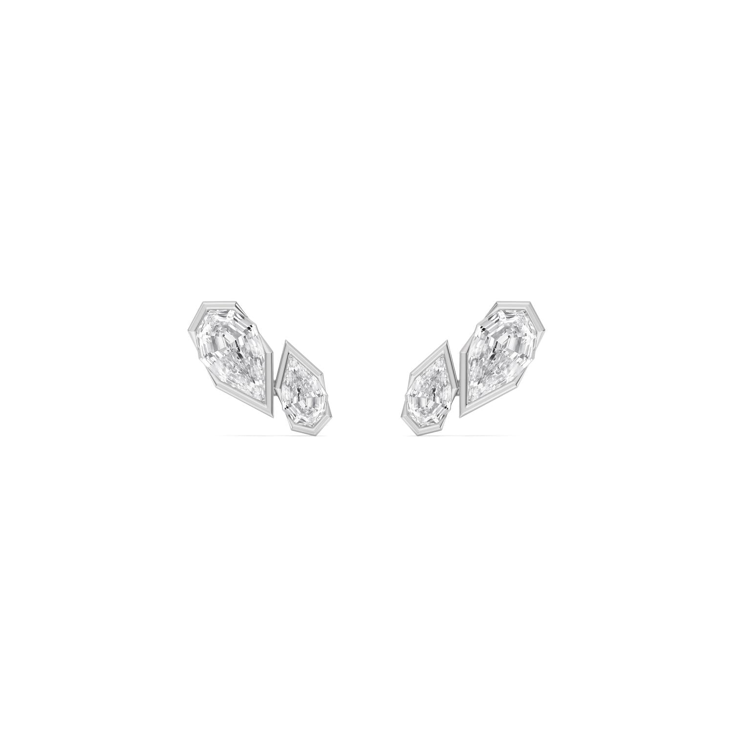 1.83ct Pear Lab Diamond Stud Earrings in 9ct Gold - white gold product image 1