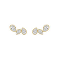 2.29ct Pear Lab Diamond Earrings in 9ct Yellow Gold - image 1