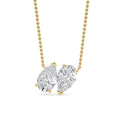 Velvet Pear Pendant Set in 9K Yellow Gold - product image 1