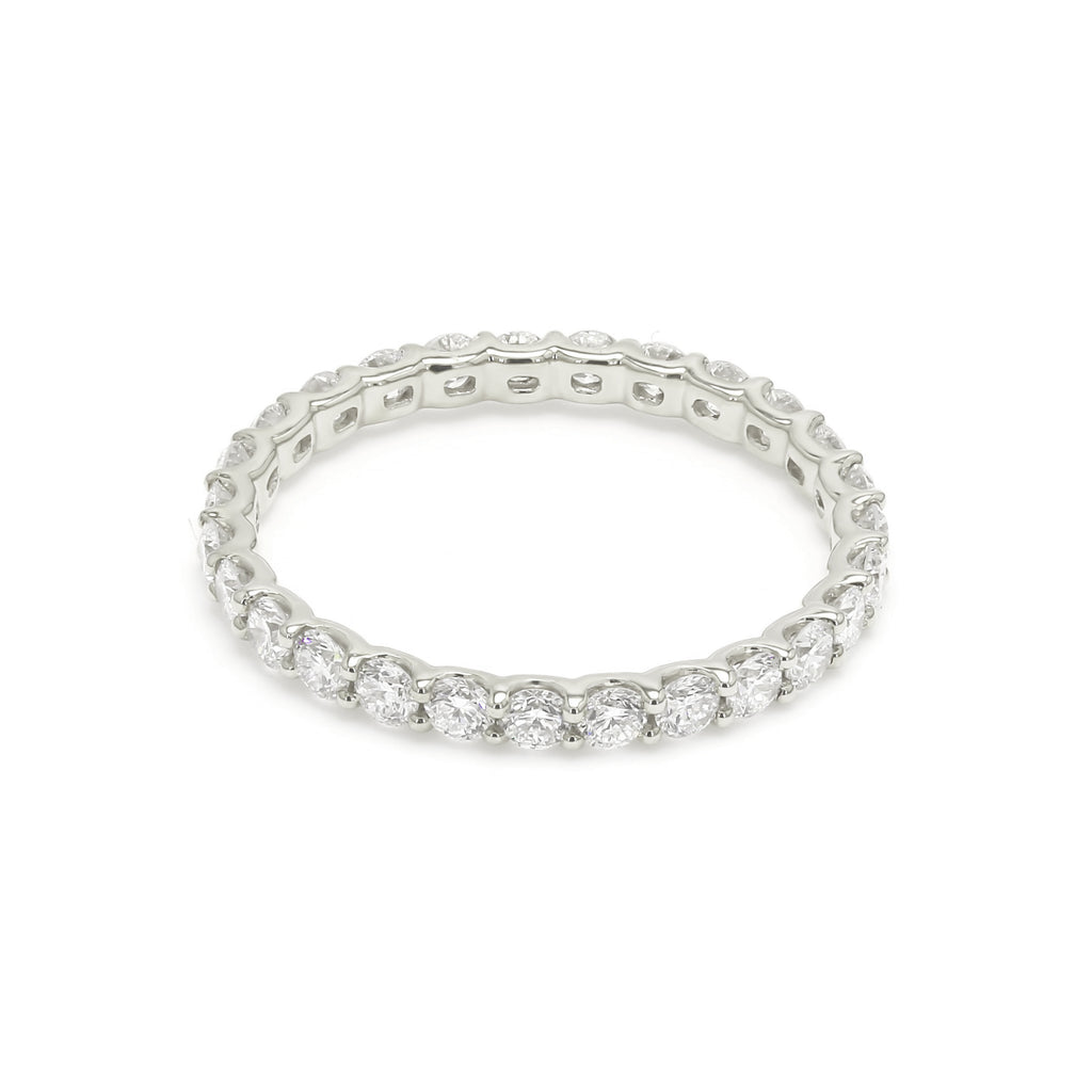 Bijou Full-Way Eternity Band - 9K White Gold jewellery-only view 4