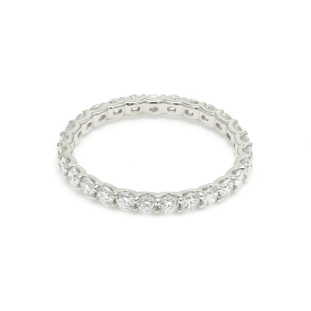 Bijou Full-Way Eternity Band - 9K White Gold jewellery-only view 5