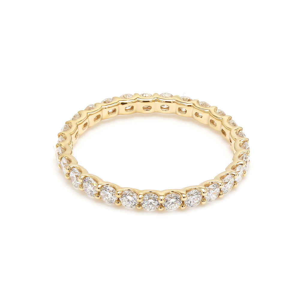 Bijou Full-Way Eternity Band - 9K Yellow Gold jewellery-only view 1
