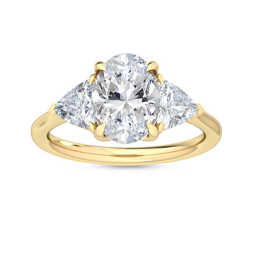 Oval Trilliant Engagement Ring
