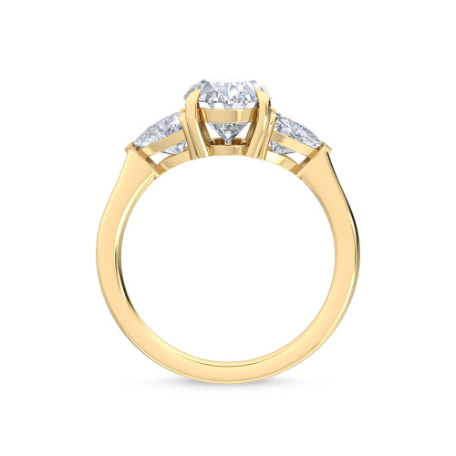 Oval Trilliant Engagement Ring