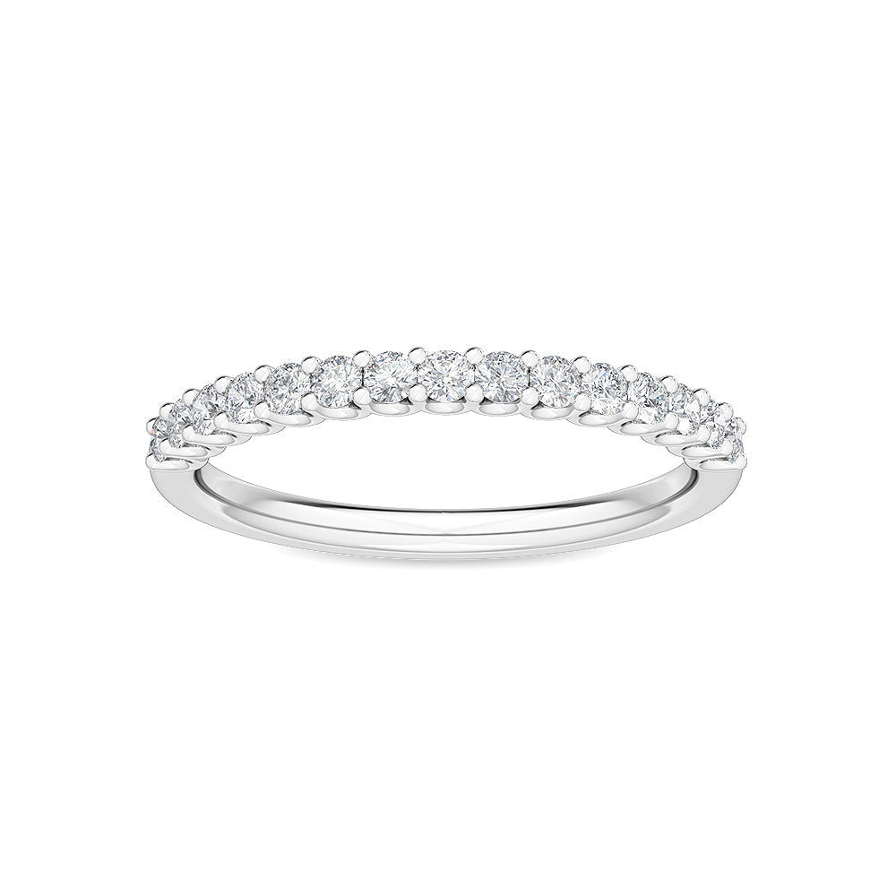 Bijou Diamond Band - white gold jewellery-only view 1