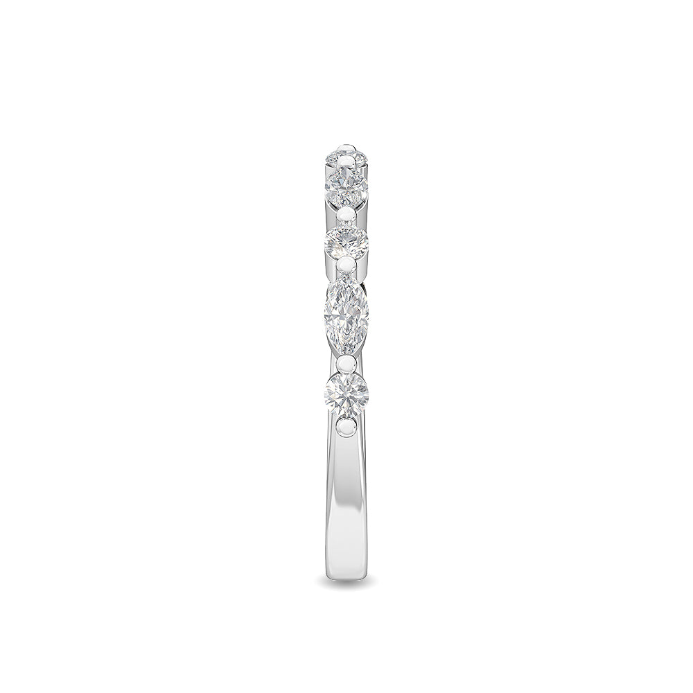 Sofia Band - white gold - side/angle view