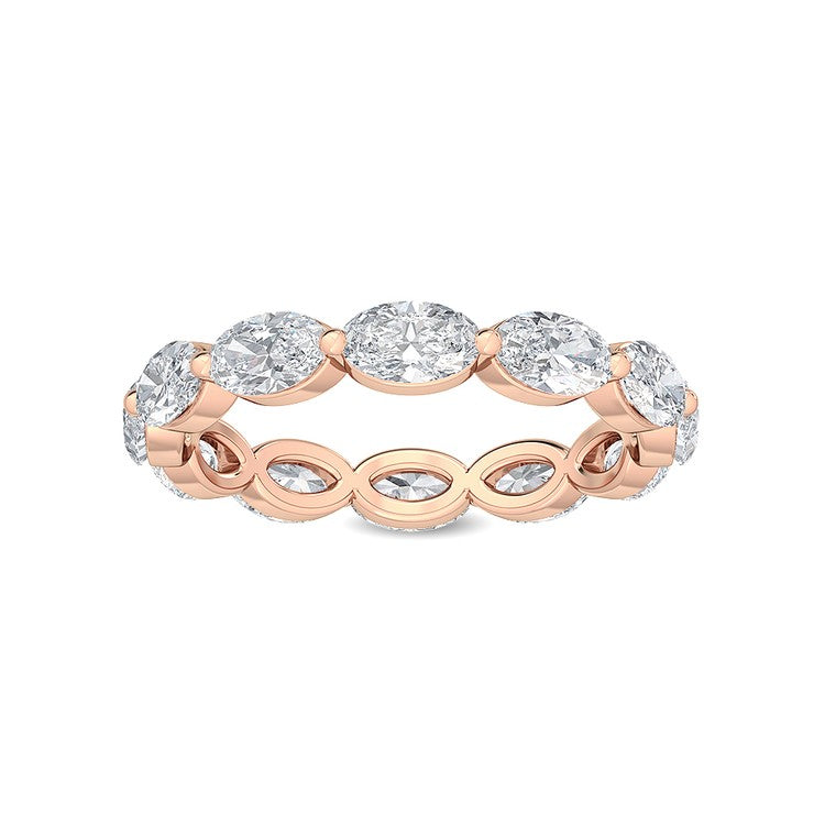 2.00ct Oval Lab Diamond Eternity Band - R jewellery-only view 5