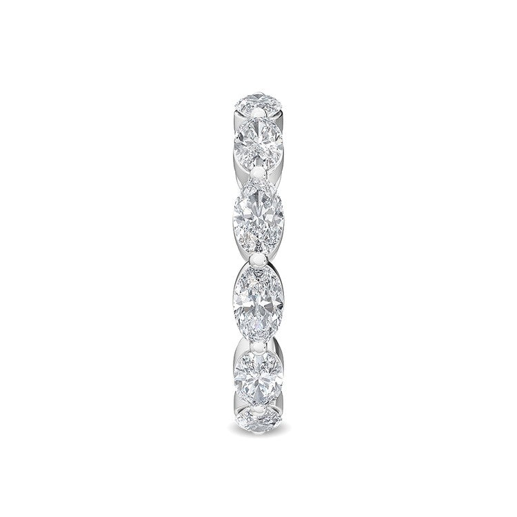 2.00ct Oval Lab Diamond Eternity Band - W jewellery-only view 4