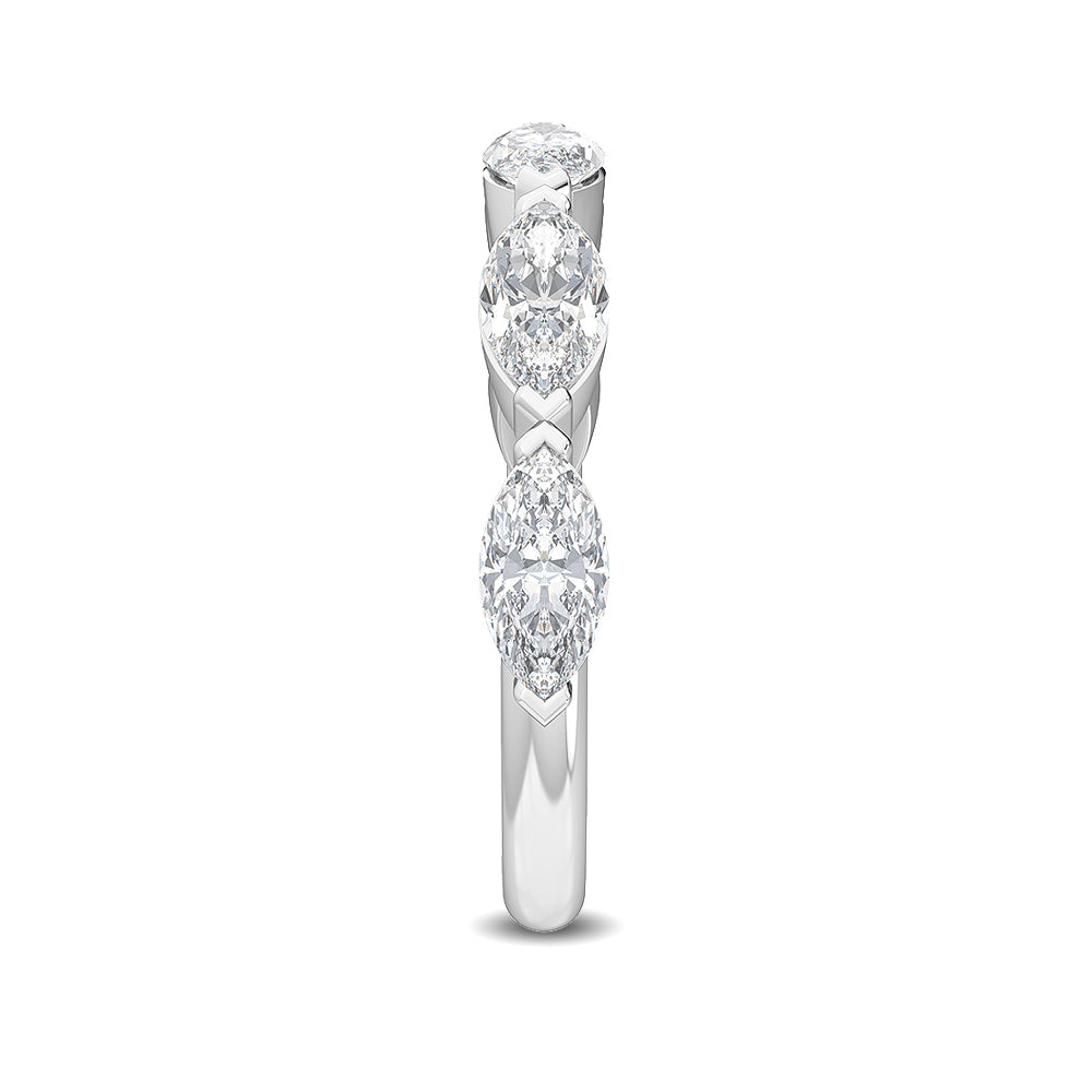 Verona Band - white gold - side/angle view