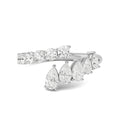 Valentina Twist Ring - white gold jewellery-only view 1