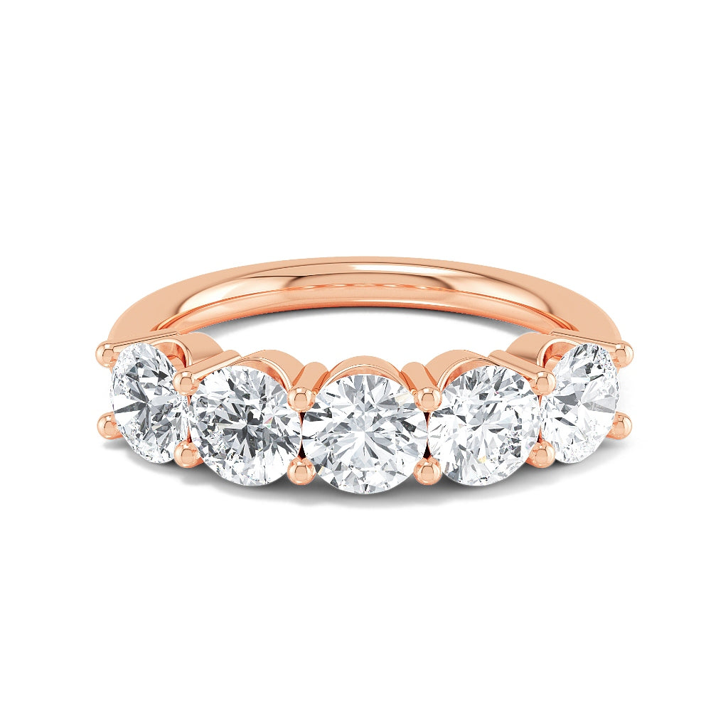 2.50ct Lab Diamond Engagement Ring - rose gold jewellery-only view 1