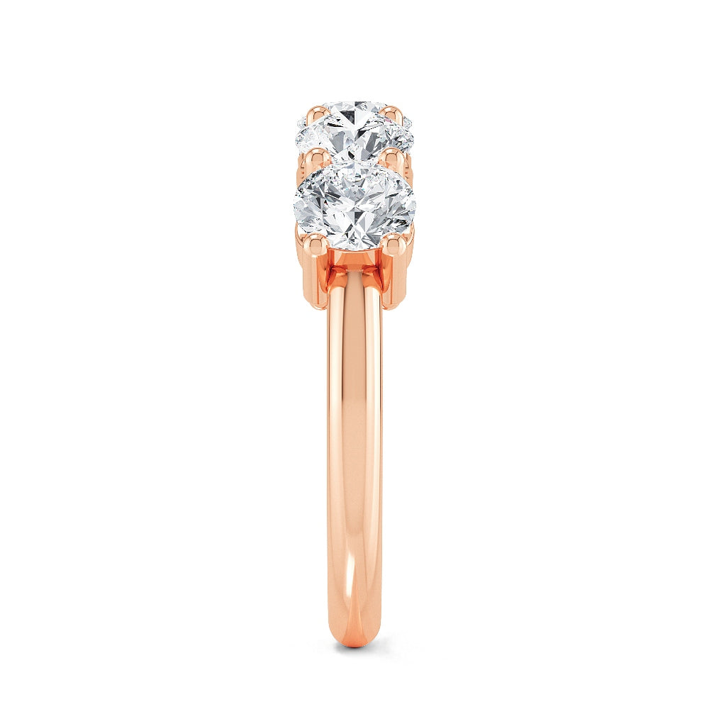 Tina band - rose gold - side/angle view