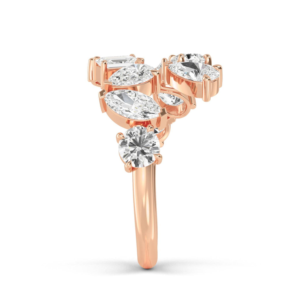 The Vela Band - rose gold - side/angle view