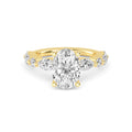 Noelle Engagement Ring - oval yellow gold product-only view