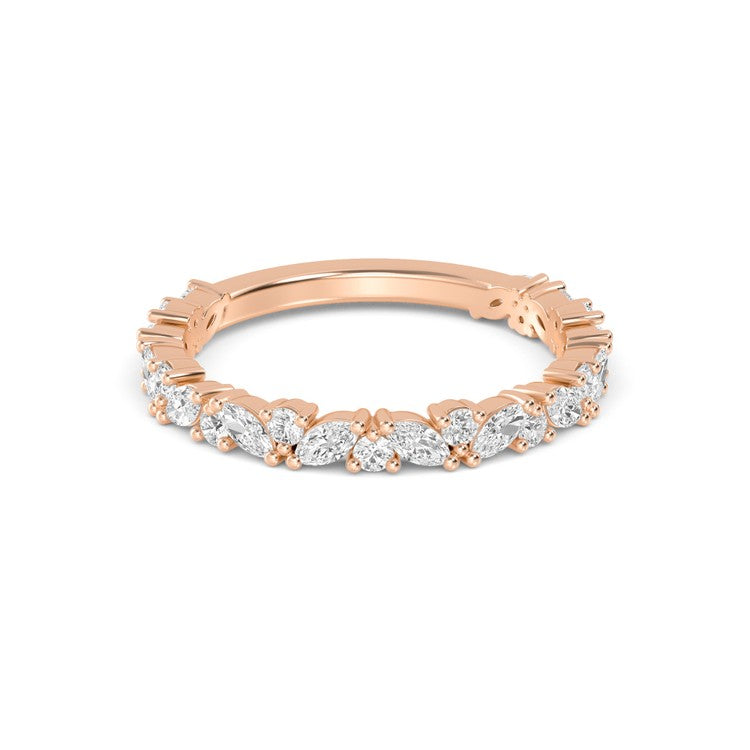 0.88ct Lab Diamond Stackable Band - R jewellery-only view 5