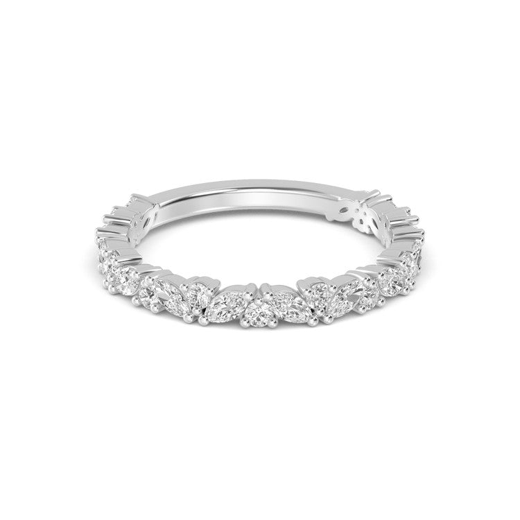 0.88ct Lab Diamond Stackable Band - W jewellery-only view 3