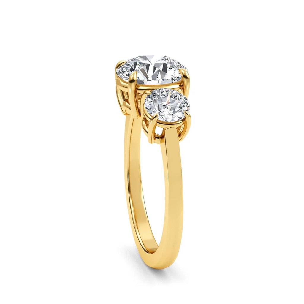 Rialto Ring - yellow gold - alternate side view - SJR60244-Y-3