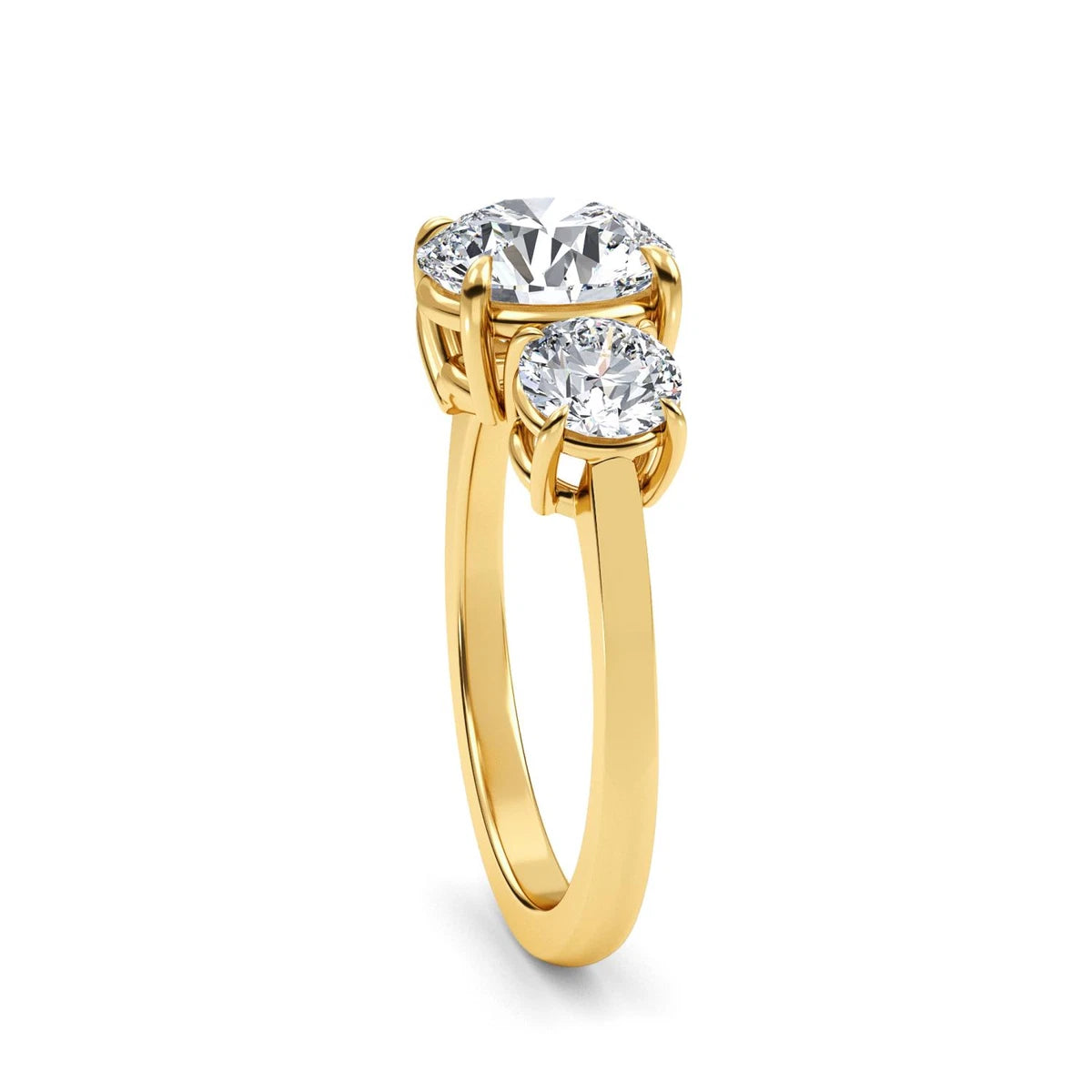 Rialto Ring - yellow gold - alternate side view - SJR60244-Y-3