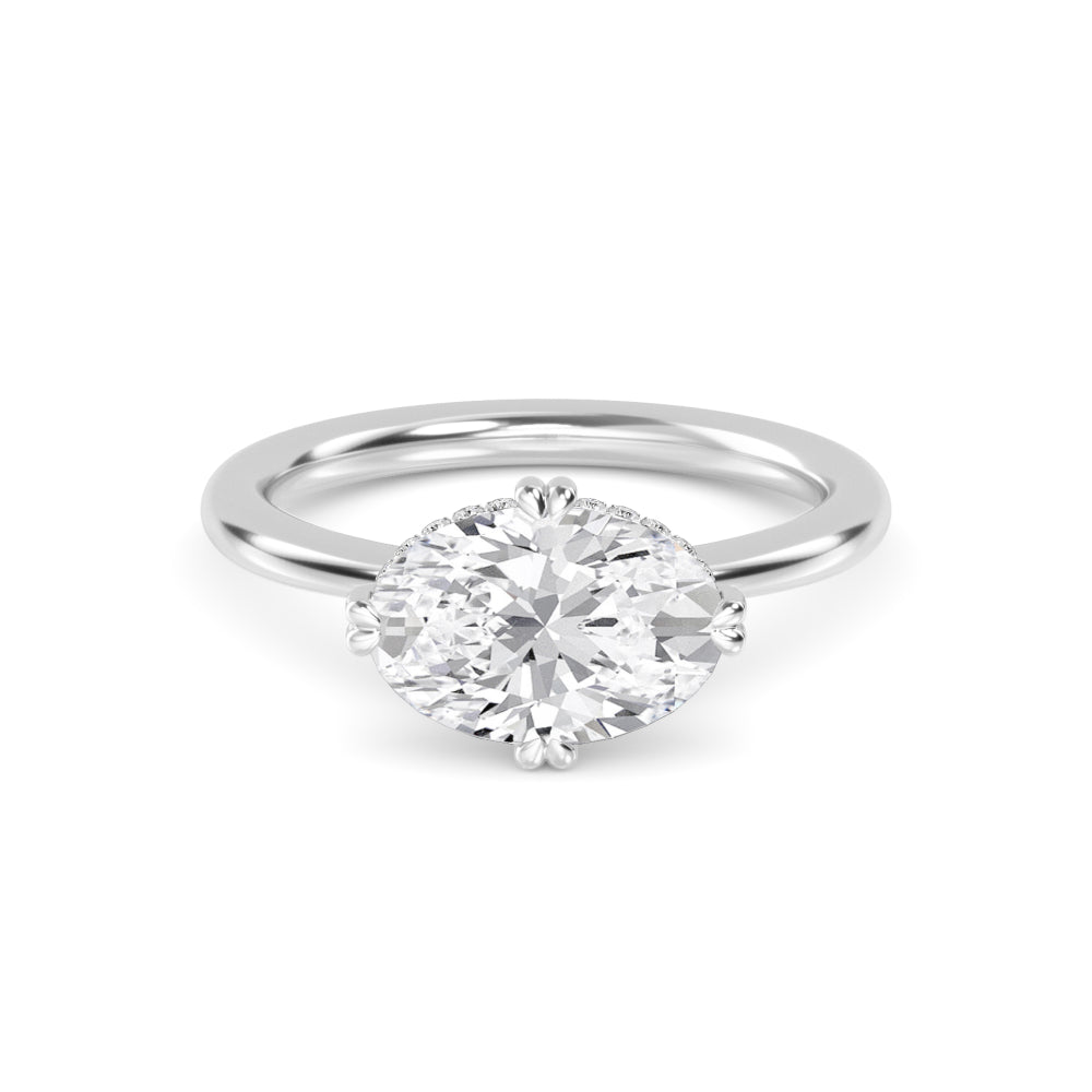 2.00ct Oval Lab Diamond Ring - image 1