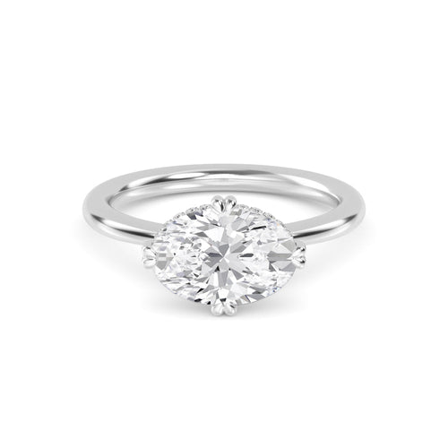 2.00ct Oval Lab Diamond Ring - image 1