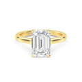 Emerald Solitaire Engagement Ring