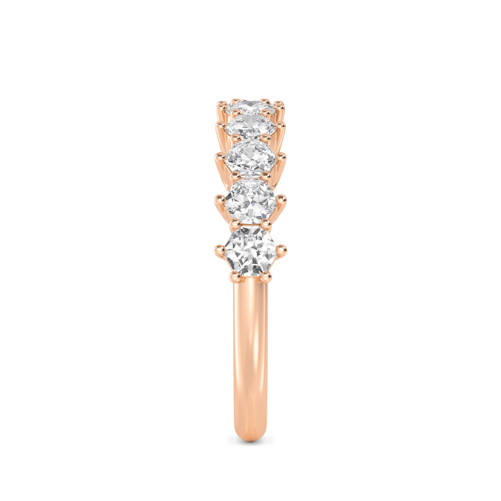 Lorenza Band - rose gold - side/angle view