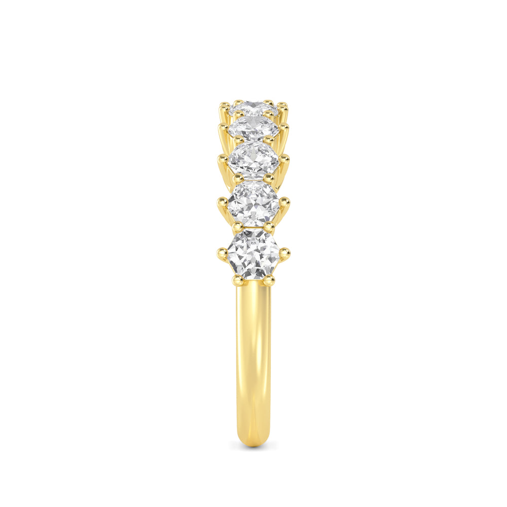 Lorenza Band - yellow gold - side/angle view