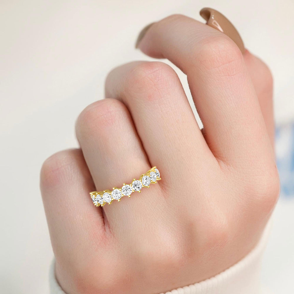 Lorenza Band - yellow gold - detail/top view
