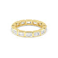 Capri Emerald Band - yellow gold jewellery-only view 1