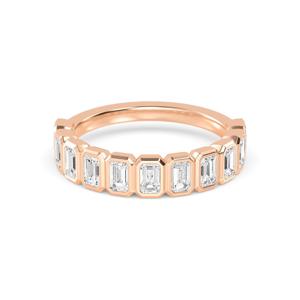 Bianca Emerald Band - rose gold jewellery-only view 5