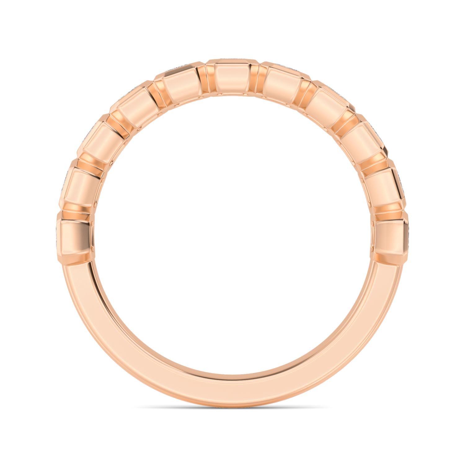 Bianca Emerald Band - rose gold jewellery-only view 6