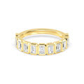 Bianca Emerald Band - yellow gold jewellery-only view 1