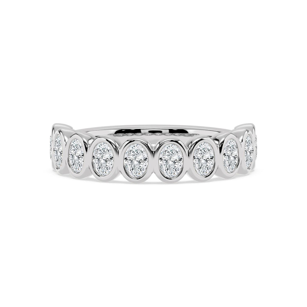 Sera Oval Band - white gold jewellery-only view 3