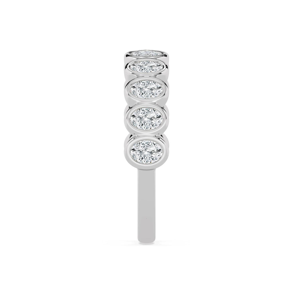 Sera Oval Band - white gold jewellery-only view 4