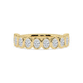 Sera Oval Band - yellow gold jewellery-only view 1