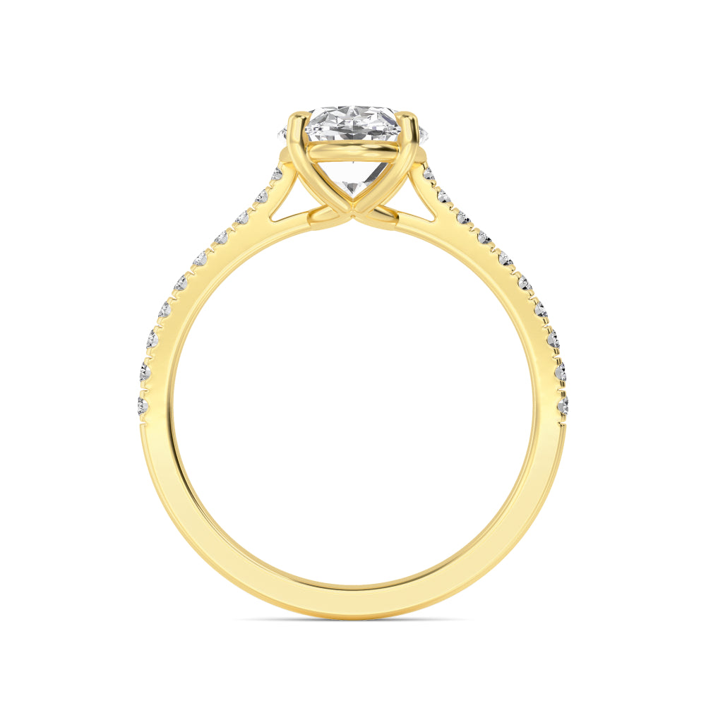 OVAL PAVÉ SOLITAIRE