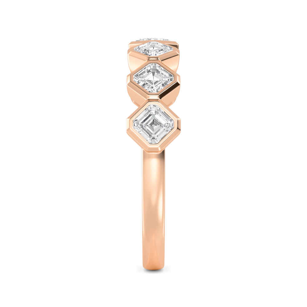 Lucia Asscher Ring - rose gold - side/angle view