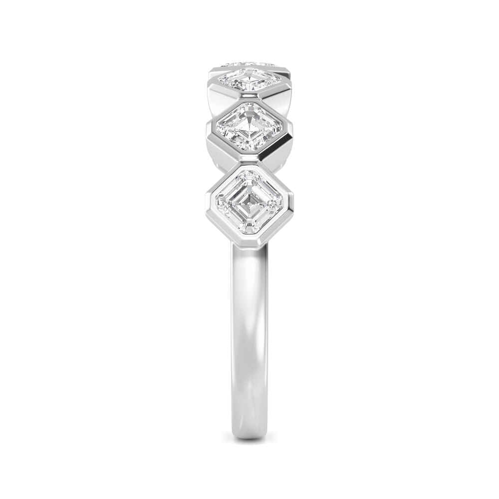 Lucia Asscher Ring - white gold - side/angle view