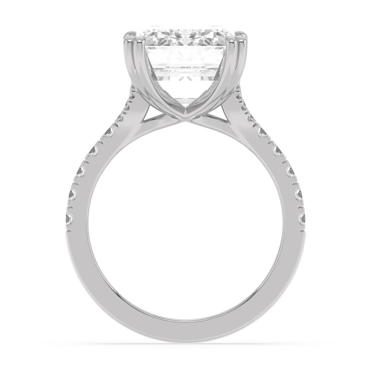Aurelia Emerald Grand Engagement Ring - white gold - detail view - SJR60644EM-W-4