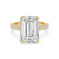 Aurelia Emerald Grand Engagement Ring - 10ct yellow gold product-only view 1