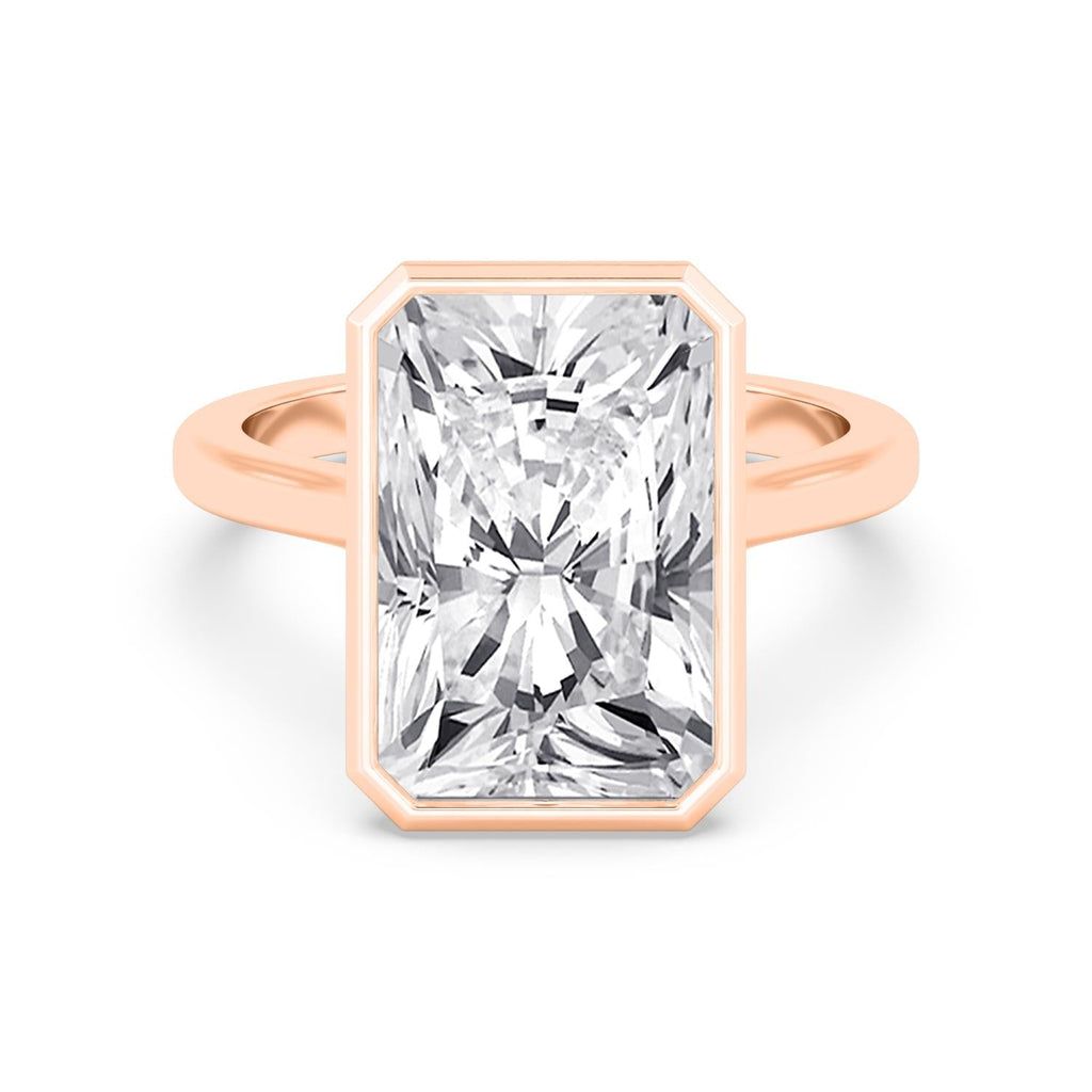 Bold Bezel 8ct Ring - rose gold product image 1