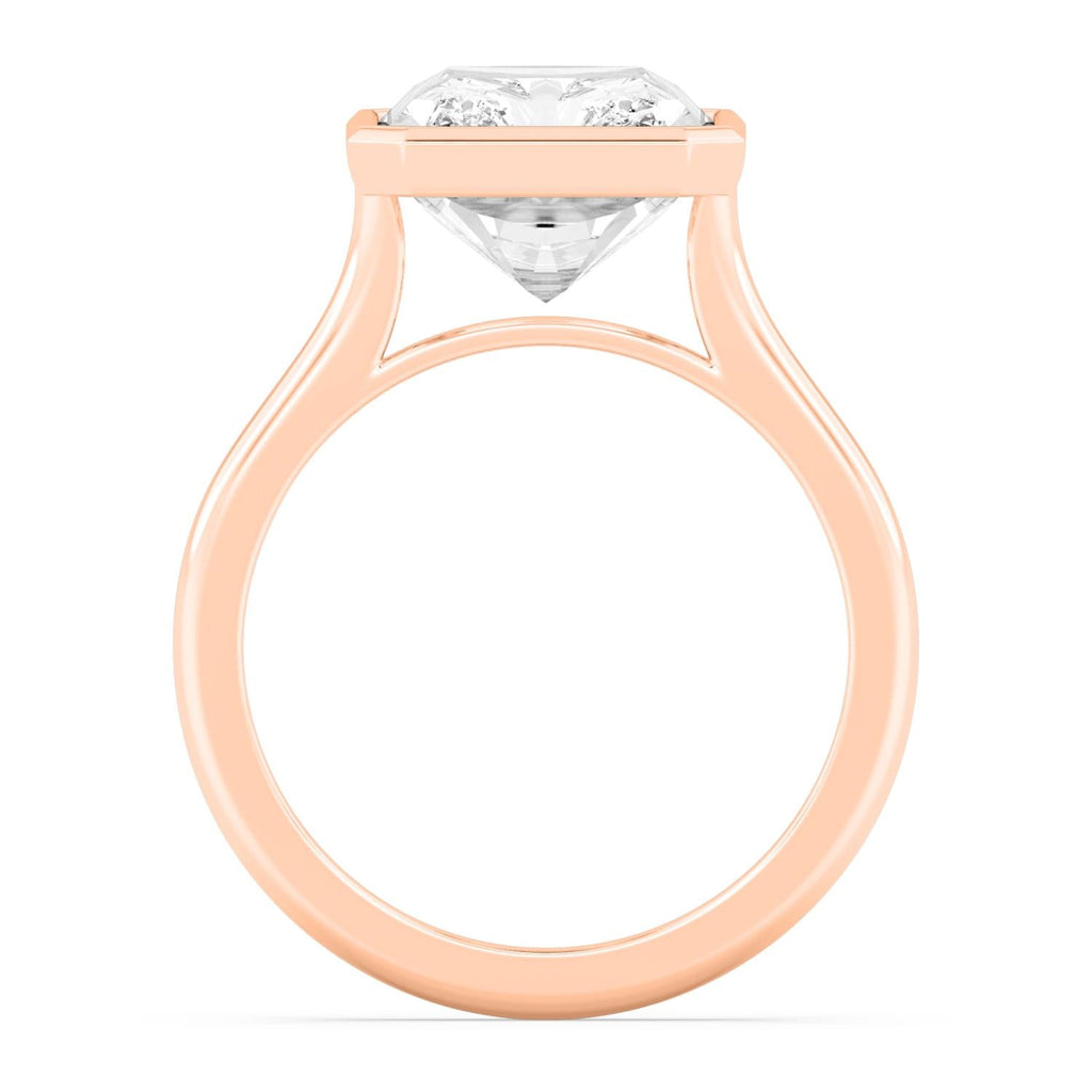 Bold Bezel 8ct Ring - rose gold product image 4