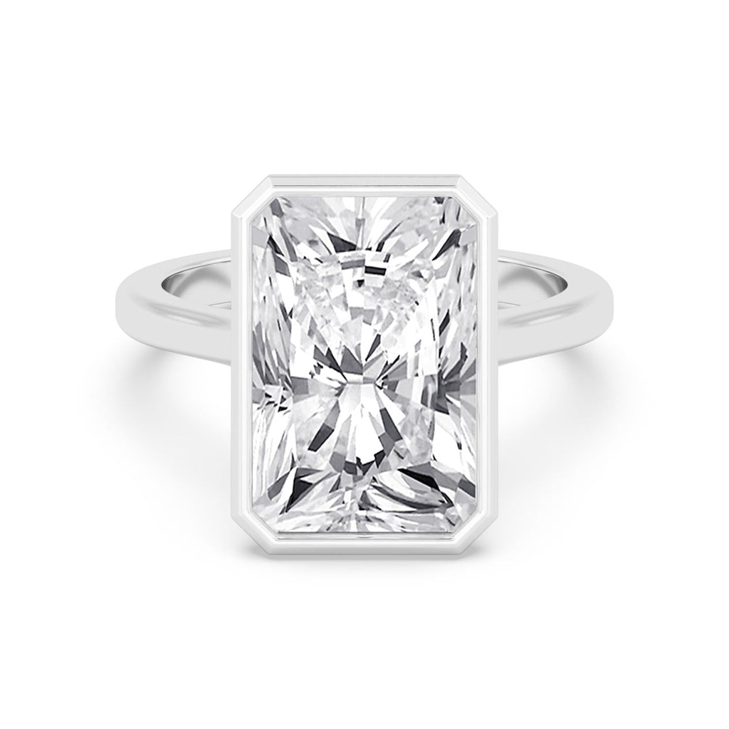 Bold Bezel 8ct Ring - white gold product image 1