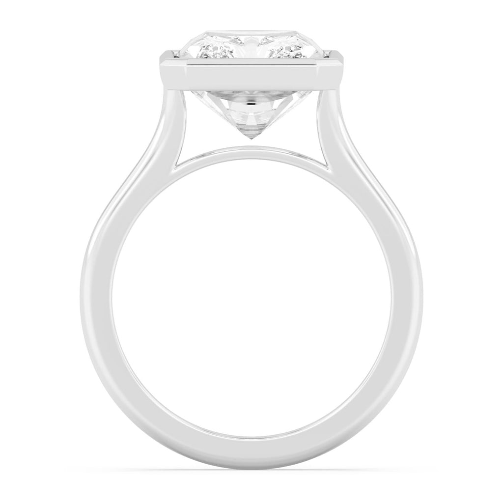 Bold Bezel 8ct Ring - white gold product image 4