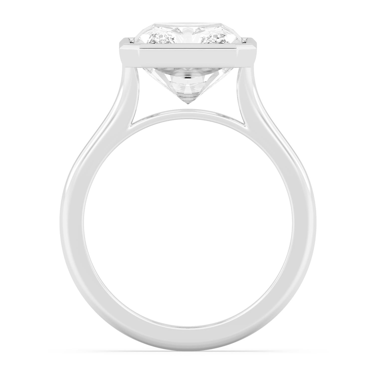 Bold Bezel 8ct Ring - white gold product image 4