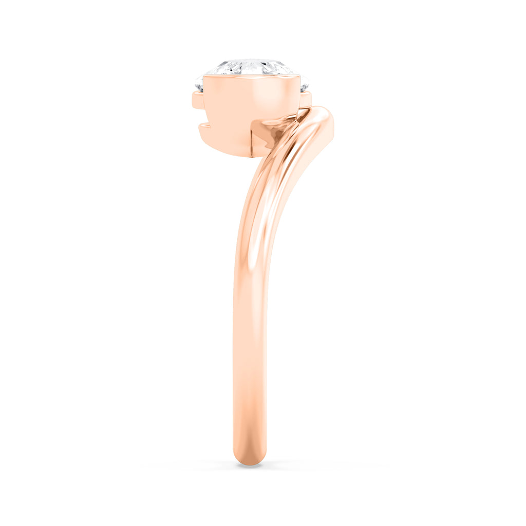 Miu Pear Ring - rose gold product image 3