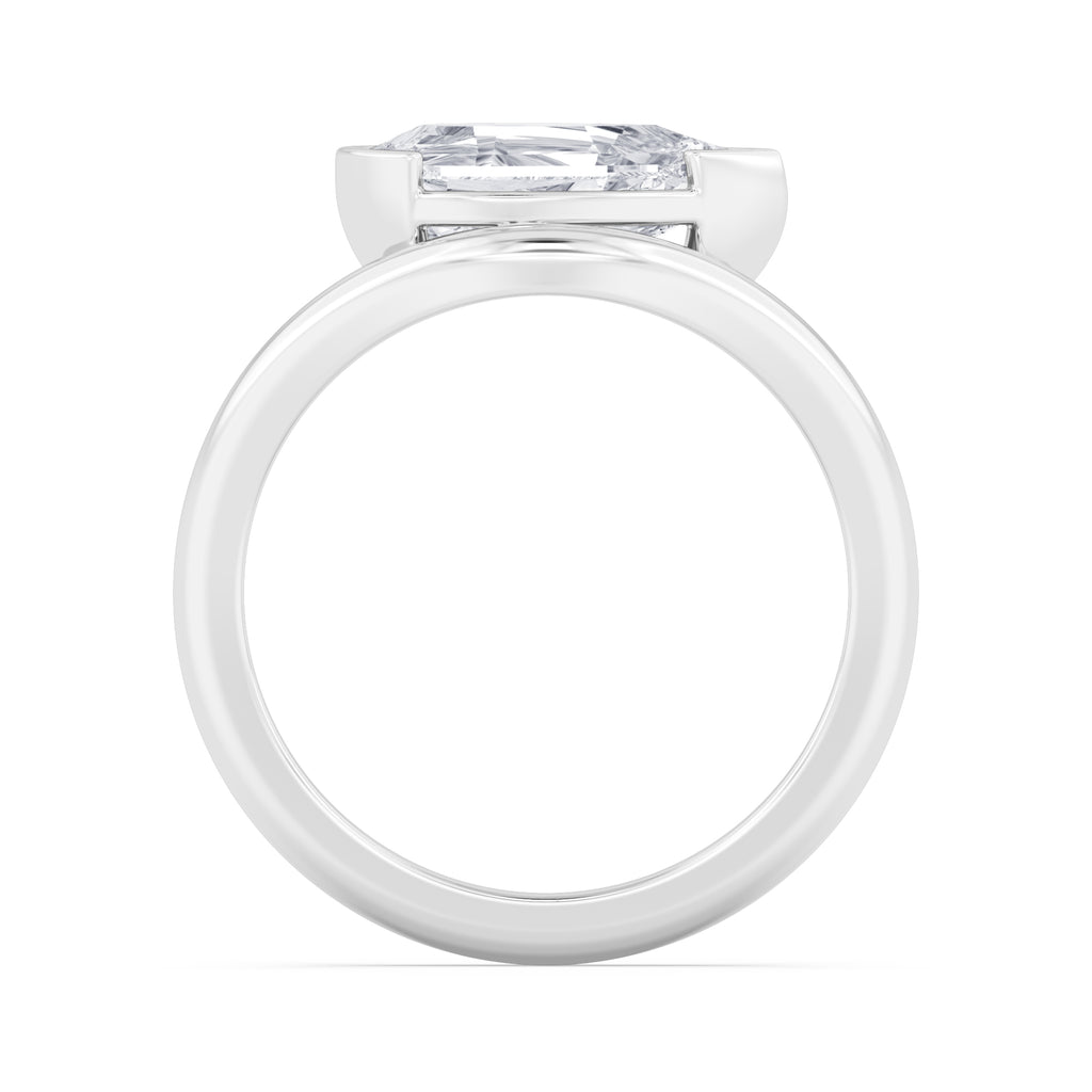 Miu Pear Ring - white gold product image 2