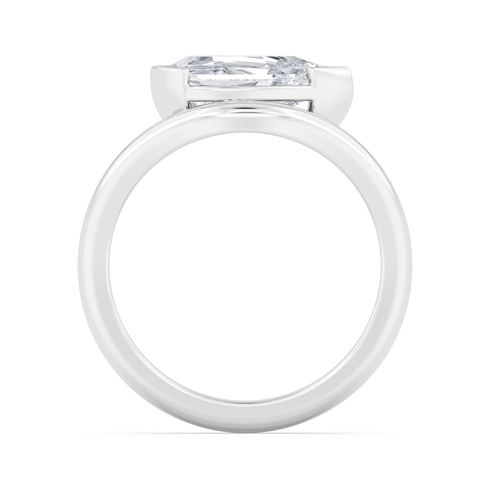 Miu Pear Ring - white gold product image 2