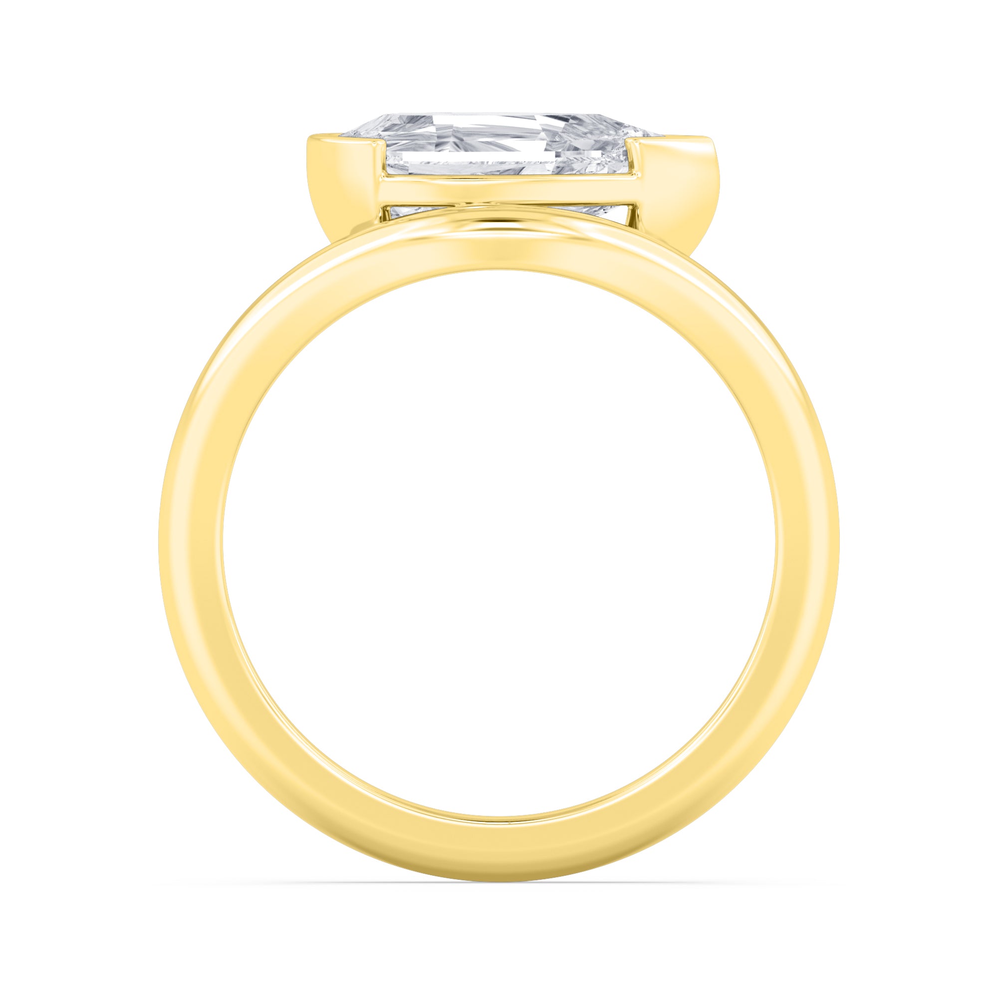 Miu Pear Ring - yellow gold product image 2