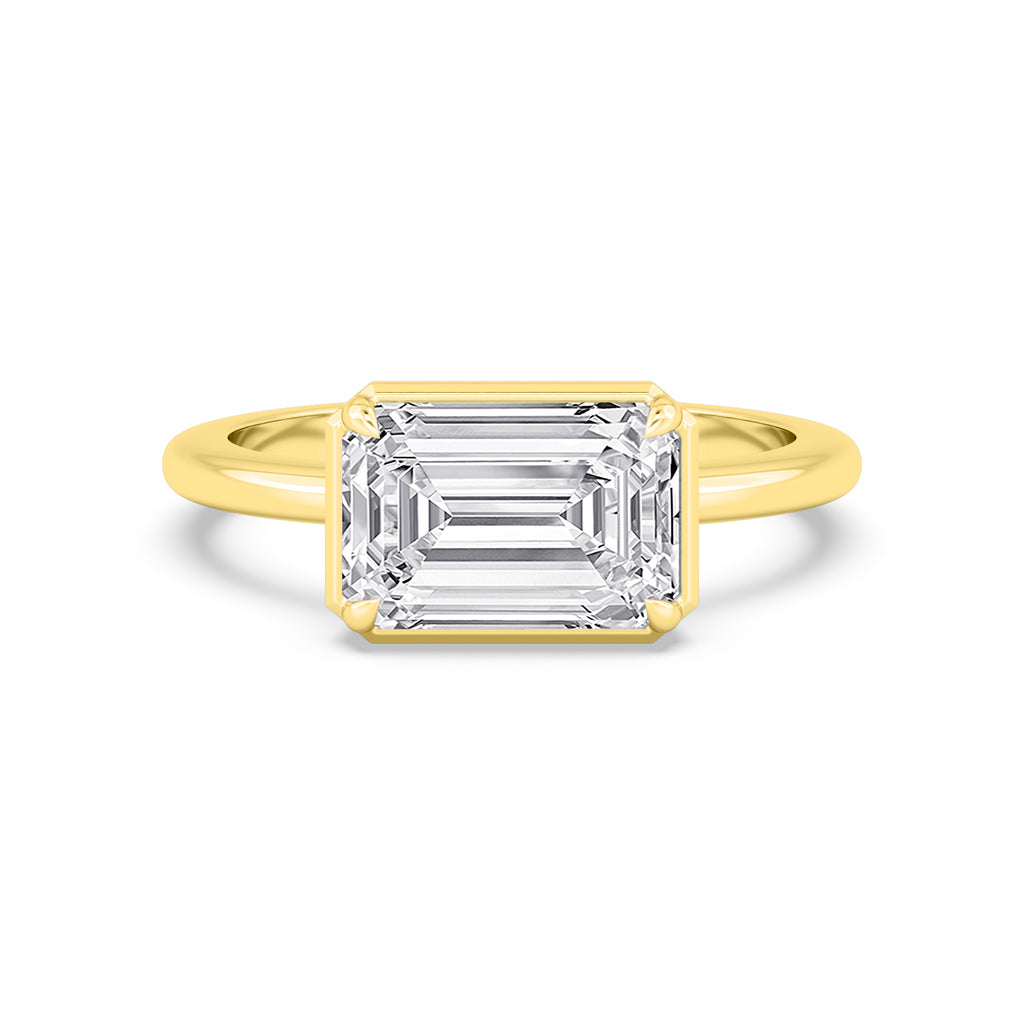 Palais Emerald Ring - 14k yellow gold view 1